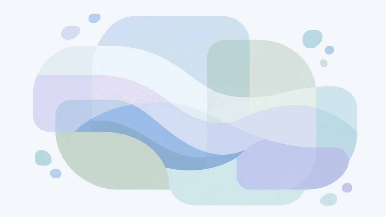 Abstract educational illustration representing sunscreen migration and an application buffer near the eye area without showing real eyes.